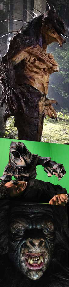 monsters beast bug man bigfoot alien creature character sfx makeup for movies and commercials